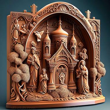 3D model orthodox church (STL)